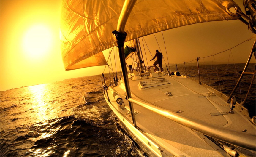 一组帆船运动幻灯片背景图片,PPT模板,素材免费下载插图