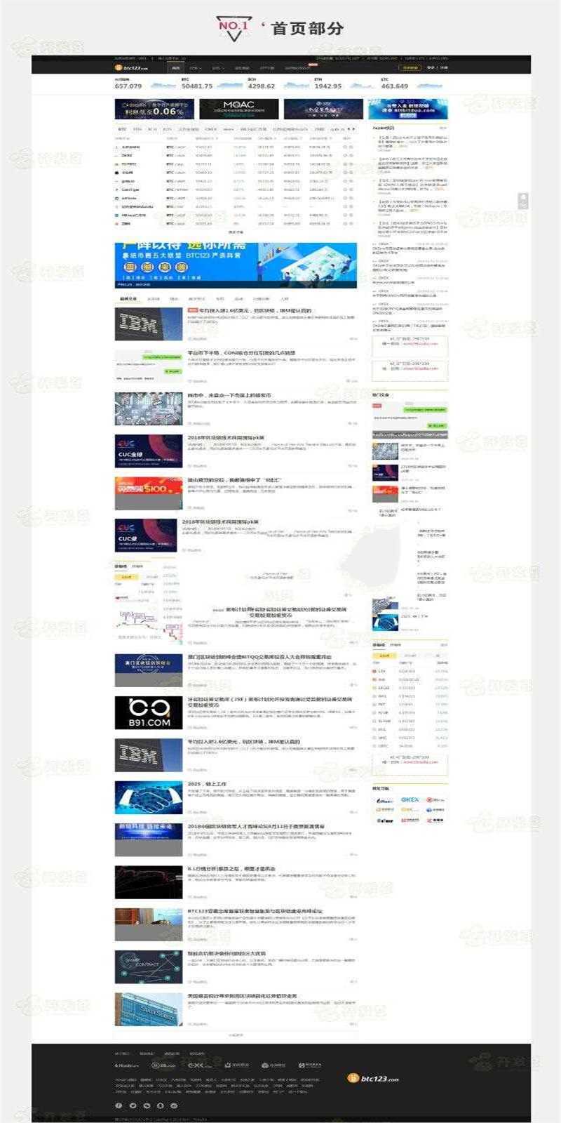 帝国CMS 7.5仿《BTC123》区块链门户网站源码带收藏_源码下载插图