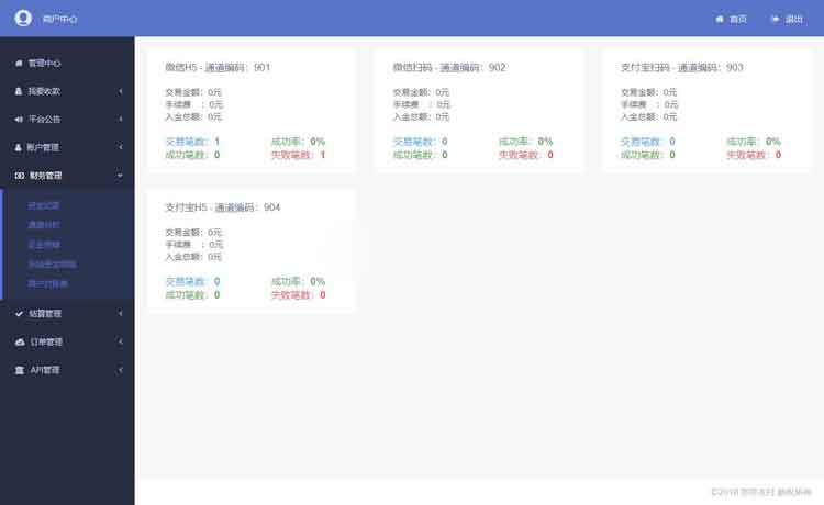 可运营级别的第三方支付平台源码 多支付渠道,新增拼多多支付+支付宝当面付+代理功能插图(1)