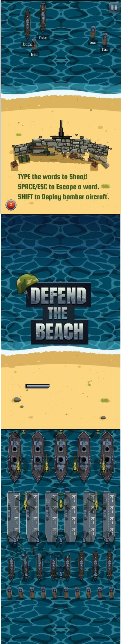 html5游戏沙滩防卫战手游源码插图
