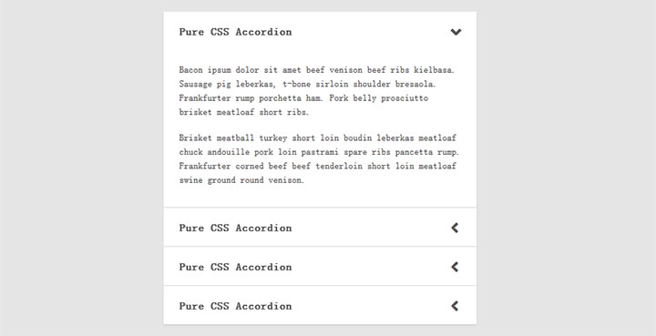 简洁的CSS3滑动手风琴切换特效插图