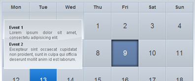jquery UI渐变提示效果日历插图