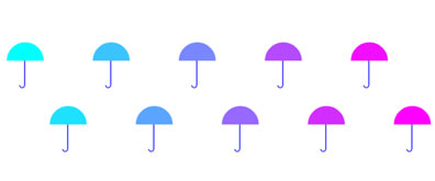 canvas实现舞动的雨伞效果插图