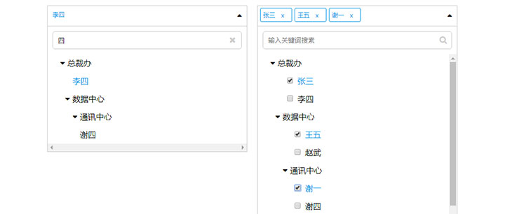 支持单选多选的jQuery多级下拉选择代码插图