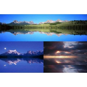 HTML5 Canvas图片倒影波纹动画特效