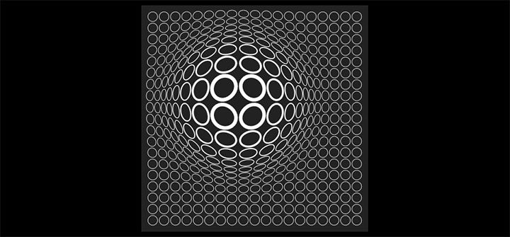 3D立体效果HTML5点阵列局部放大镜动画特效插图