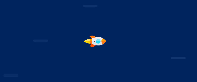 CSS3 SVG卡通火箭横向飞行动画特效插图