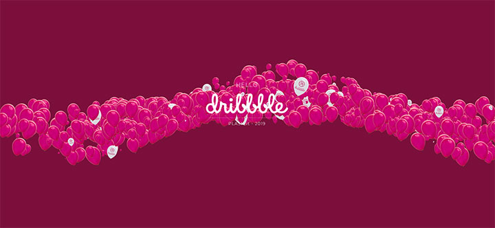 html5 svg粉色气球空中飘过动画特效插图