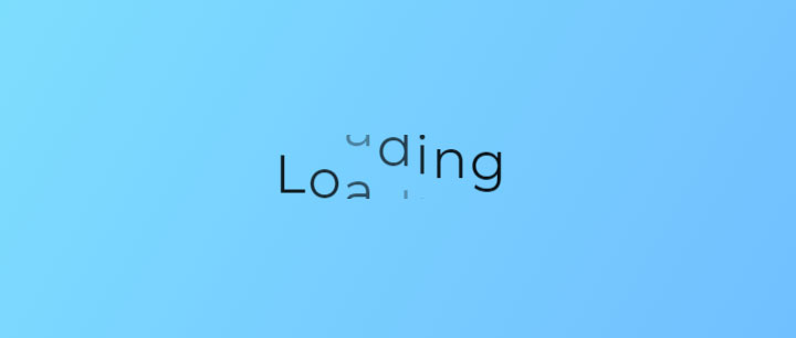 CSS3 Loading文字拆分滚动加载动画特效插图