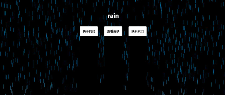 html5 canvas网页下雨场景动画特效插图