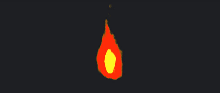 html5 canvas画布绘制燃烧的火焰动画特效插图