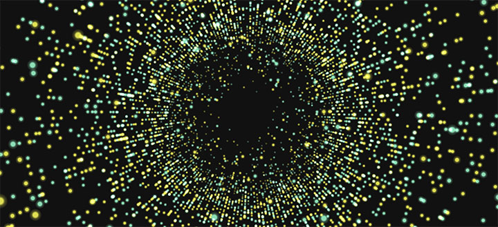 html5 canvas时光隧道3D粒子动画特效插图